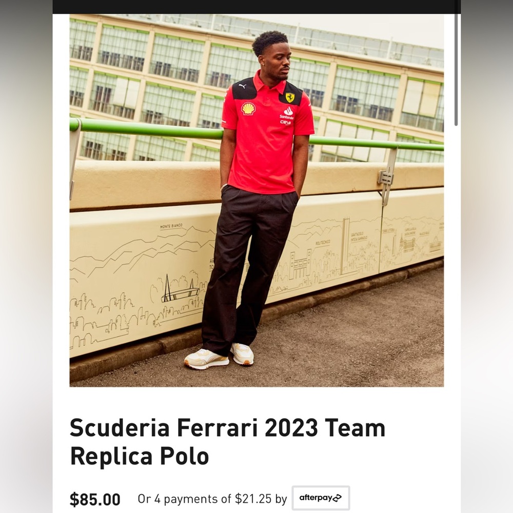 Men’s puma x Ferrari team replica polo